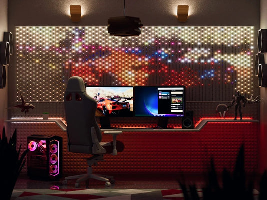 Oświetlenie do pokoju gamingowego