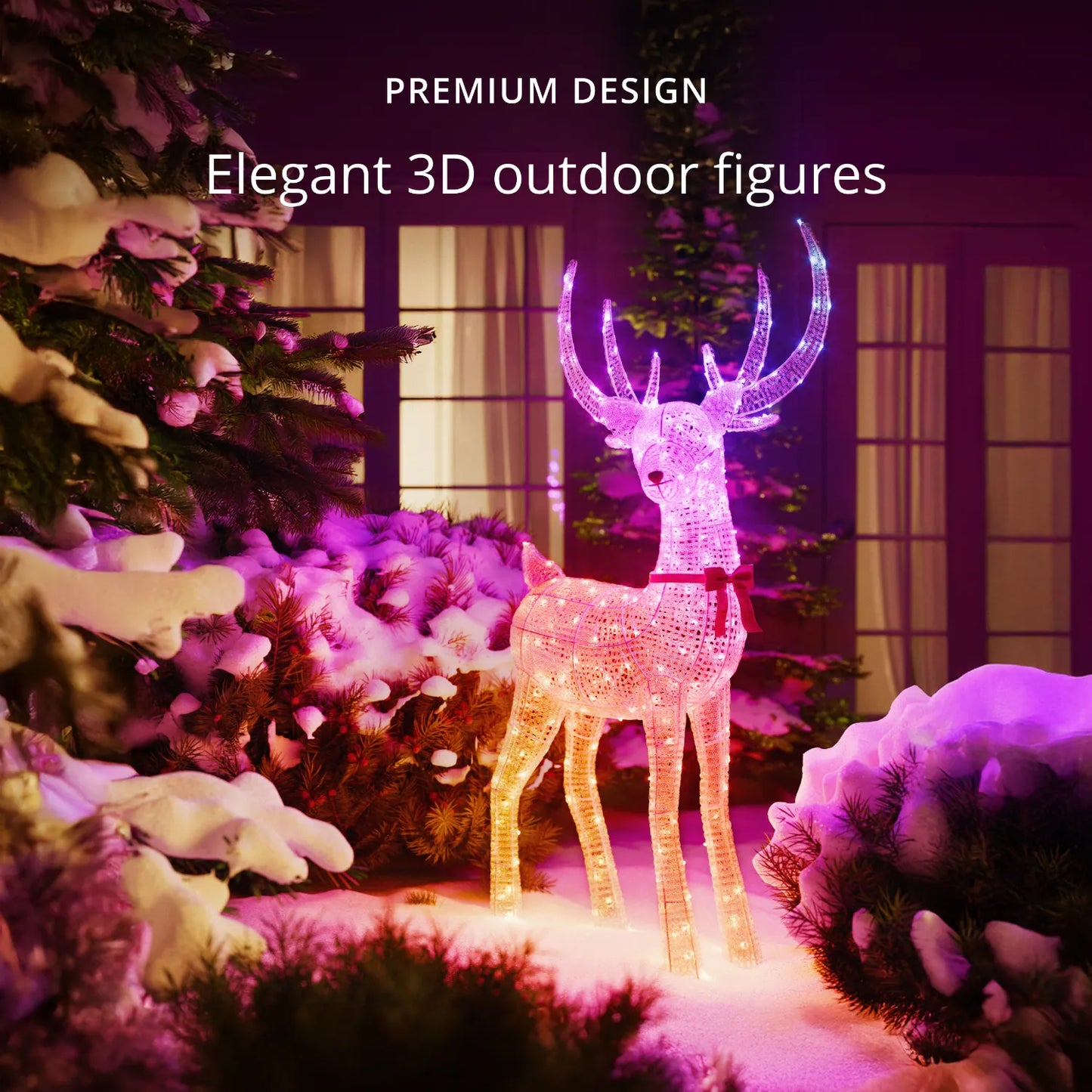Twinkly 3D Rentiere Hirsch
