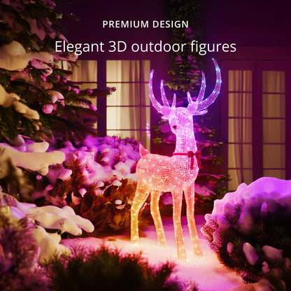 Twinkly 3D Rentiere Hirsch