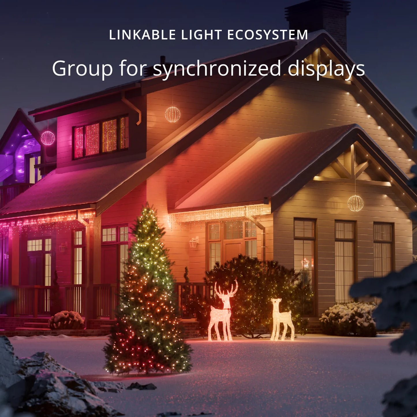 Twinkly 3D Rentier Hirschkuh
