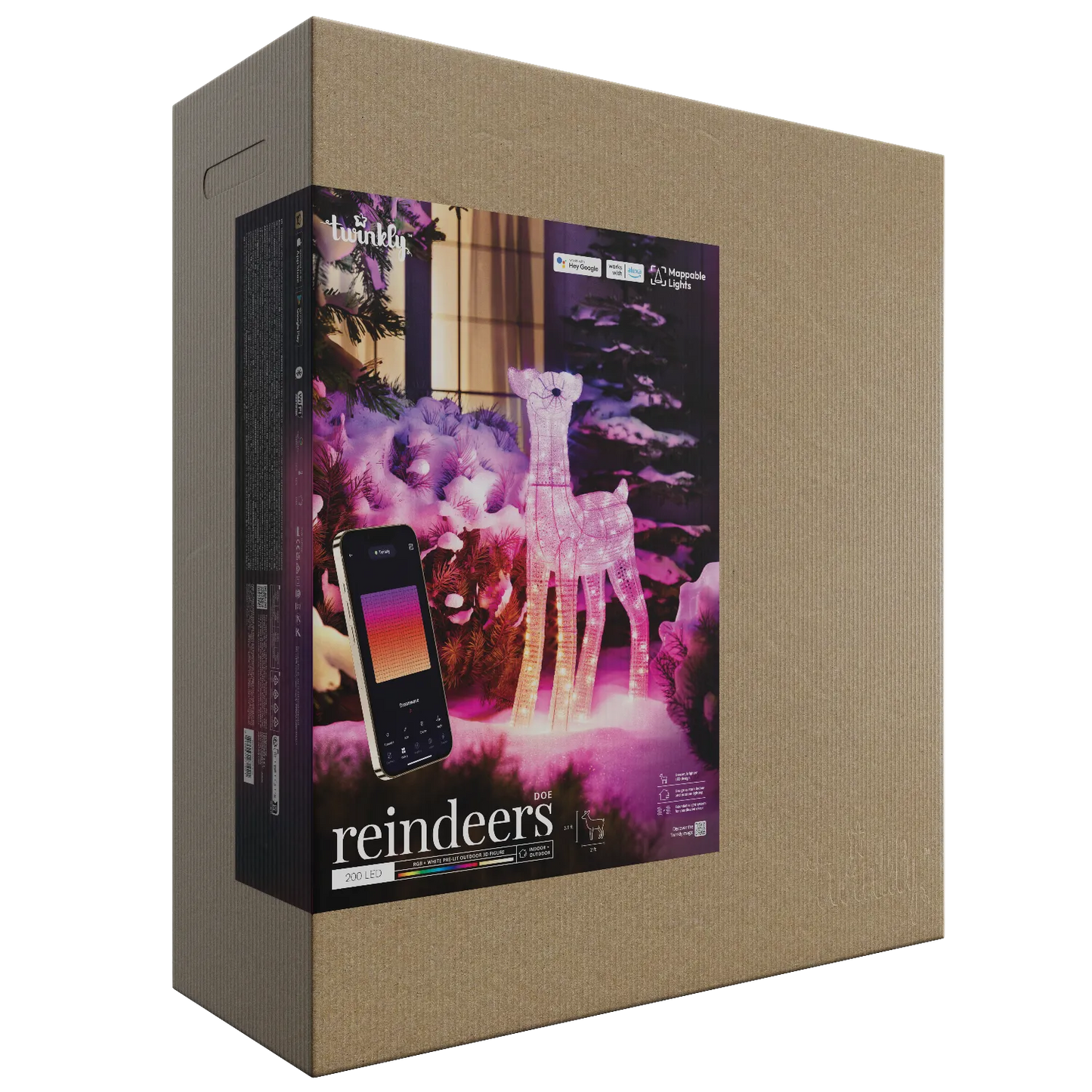 Twinkly 3D Rentier Hirschkuh