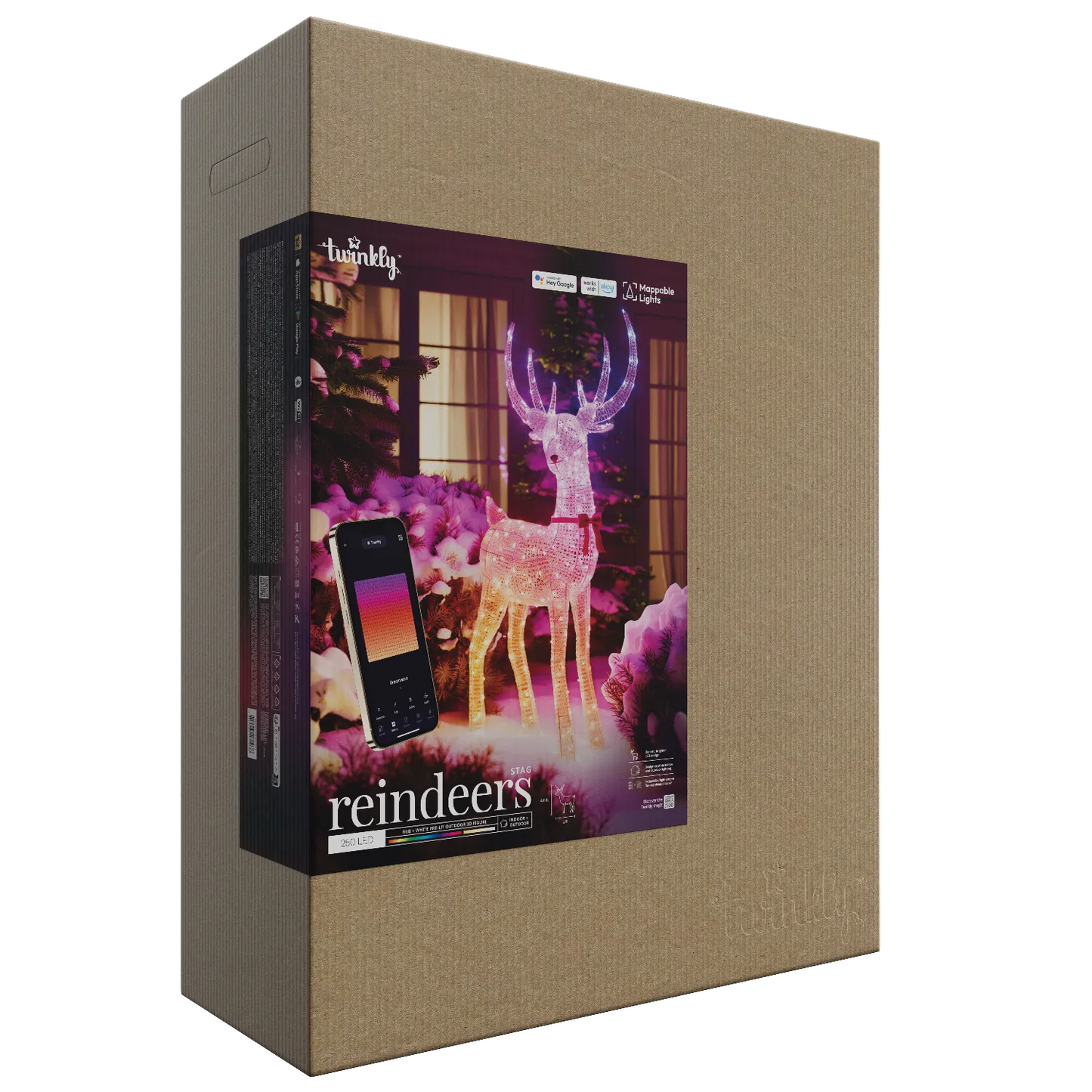 Twinkly 3D Rentiere Hirsch