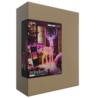 Twinkly 3D Rentiere Hirsch