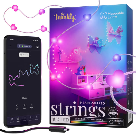 Twinkly Strings USB-C – Herzen