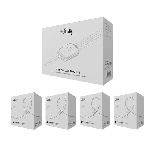 Twinkly Plus Strings mit 1000 LEDs, 100 m, inklusive Controller